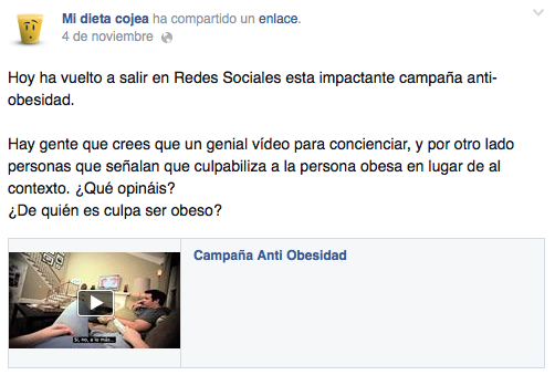 ¿De quién es culpa la obesidad?