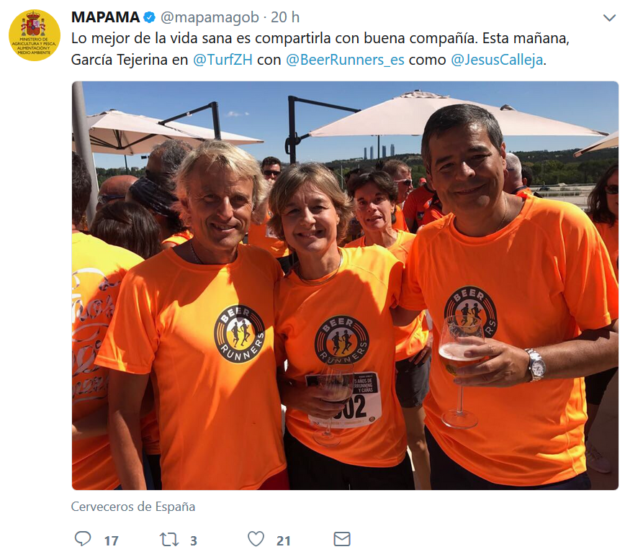 Ministra beerrunners y cerveceros