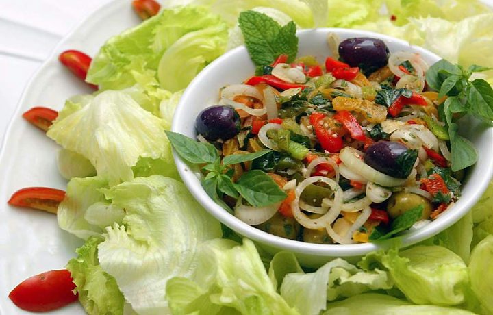 Ensalada y verduras