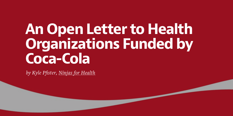 Open letter Coke Carta abierta a Coca-Cola
