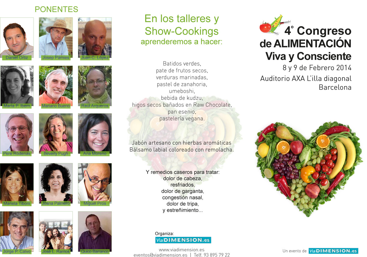 Ponentes congreso nutrición viva