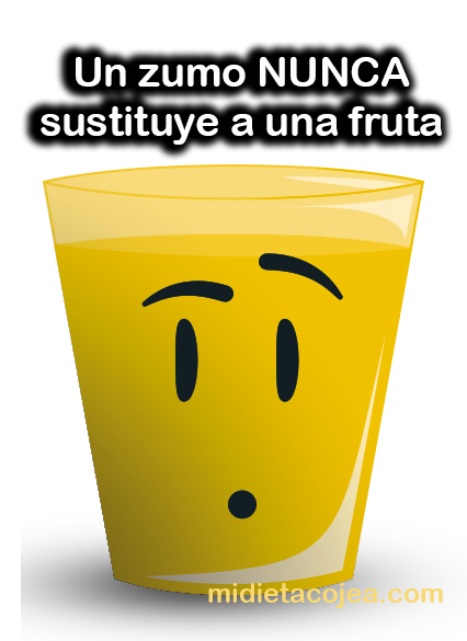 Un zumo nunca sustituye a una fruta